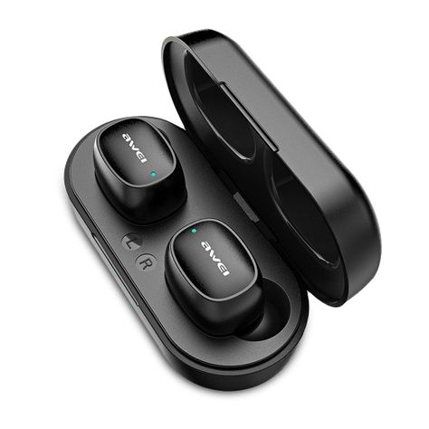 Audífonos Bluetooth Awei T13 TWS con caja de carga-0