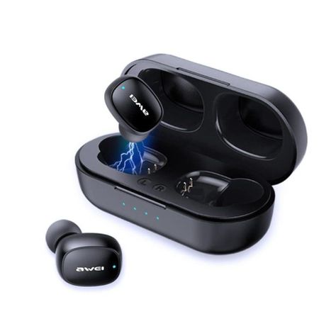 Audífonos Bluetooth Awei T13 TWS con caja de carga-1