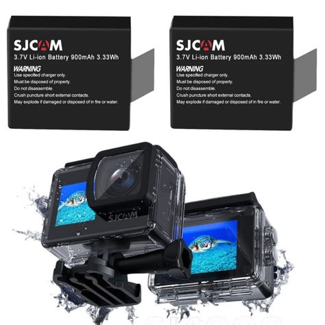 Pack Cámara Deportiva SJCAM SJ4000  4k 16MP Doble Pantalla más 2 Baterías-3