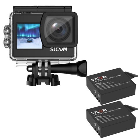 Pack Cámara Deportiva SJCAM SJ4000  4k 16MP Doble Pantalla más 2 Baterías-4