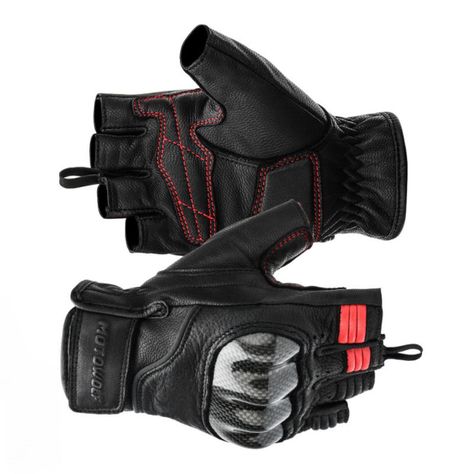 Guantes medio dedo para moto Motowolf 0334-2