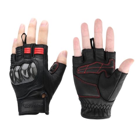 Guantes medio dedo para moto Motowolf 0334-5
