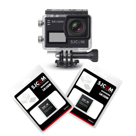 Pack Cámara Deportiva SJCAM SJ6 LEGEND 4K Wifi Estabilizador giroscópico más 2 Báterías-0