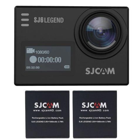 Pack Cámara Deportiva SJCAM SJ6 LEGEND 4K Wifi Estabilizador giroscópico más 2 Báterías-2