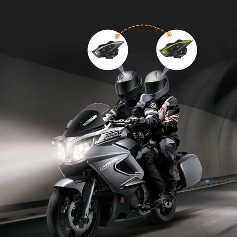 Intercomunicador y manos libre Bluetooth para Moto Hysnox Shark 02 1000m-5