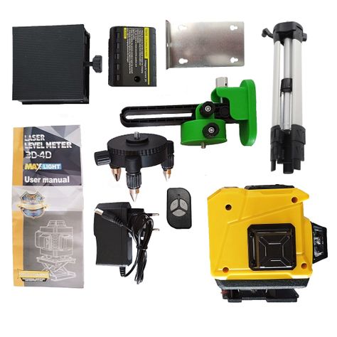 Nivel Laser 12 líneas 360 Horizontal y vertical Binli BL12 + Tripode 1,2m-5