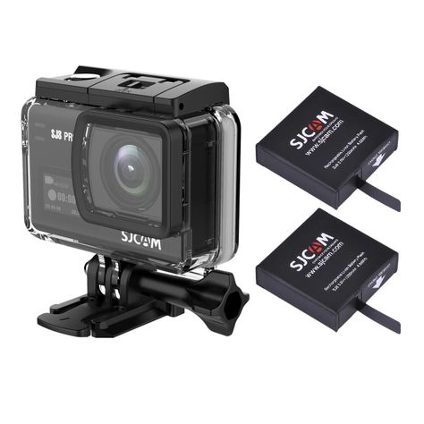 Pack Cámara Deportiva SJCAM SJ8 PRO 4K 60FPS Dual 5G Estabilizador giroscópico 2 Baterias-0