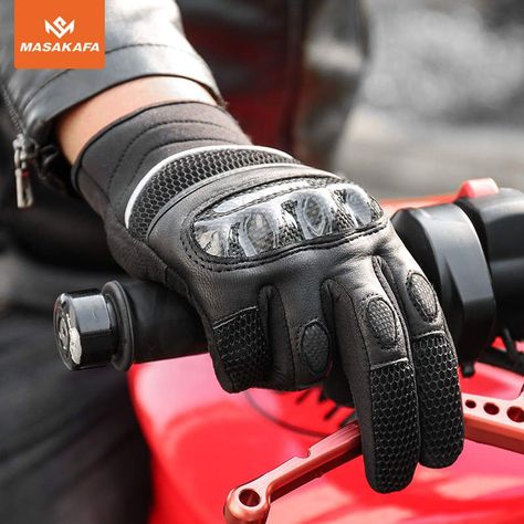 Guantes deportivos para motociclismo Masakafa 0319 - Negro-2