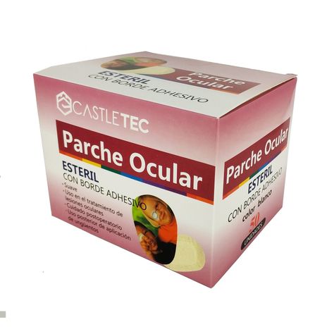PACK 2 cajas de Parche Ocular Infantil Total 100 un. Blanco-2