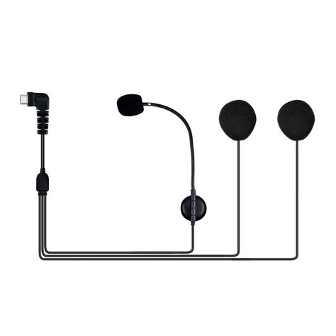 Set Repuesto Audifonos Microfono Para Intercomunicador Bt-s2-0