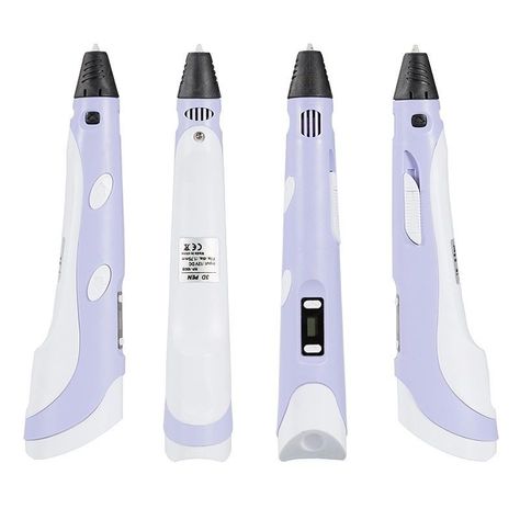 Boligrafo de impresión 3D ABS 3D PEN-2 RP100B LCD 1,75 mm - Purpura + Set filamentos 200m-4