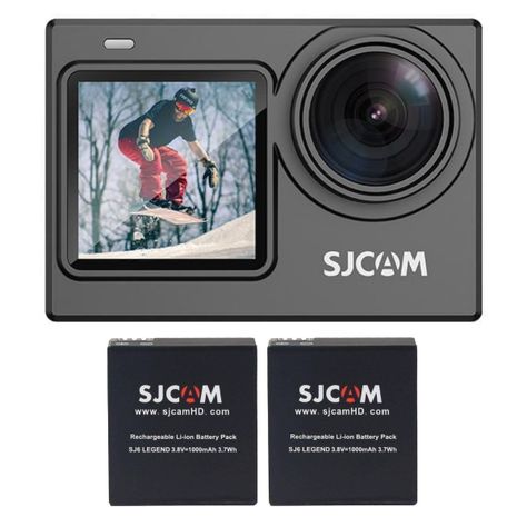 Pack Cámara Deportiva SJCAM SJ6 PRO 24MP 4K 60 FPS Doble Pantalla Estabilizador más 2 Baterías-5