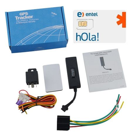Rastreador GPS para vehículo con relé corta corriente Tkstar TK806 4G configurado con SIM-6