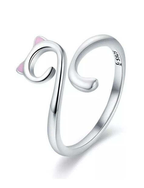 Anillo Diseño Gato Plata 925-0