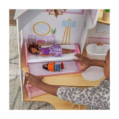 Casa Muñecas Elise De Madera De 2 Pisos, 3 Piezas, Y Accesor-8