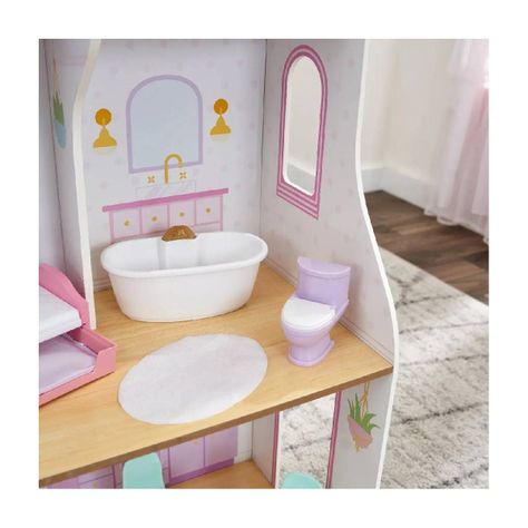 Casa Muñecas Elise De Madera De 2 Pisos, 3 Piezas, Y Accesor-9