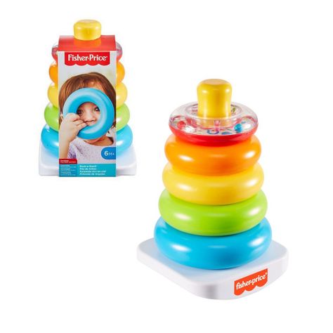 FISHER-PRICE JUGUETE PARA BEBÉS PILA DE ARITOS-0