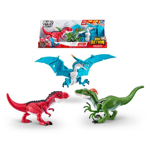 PACK 3 DINOSAURIOS ROBO ALIVE DE ZURU-1