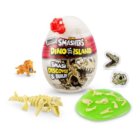 Nano Huevo Smashers Dino Island Zuru - Rojo-0