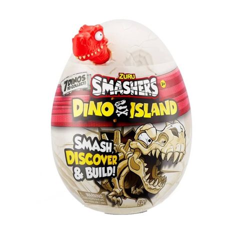 Nano Huevo Smashers Dino Island Zuru - Rojo-1