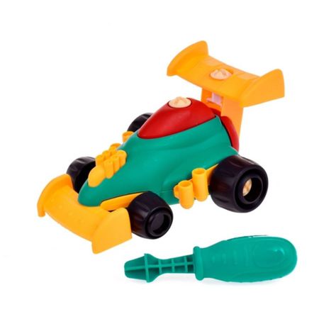 Pack 2 Vehiculos Armables Con Destornillador - Rojo Rojo-1