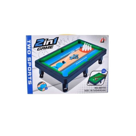Mesa 2 En 1 Pool Y Bowling De 40 X 23 Cm-3