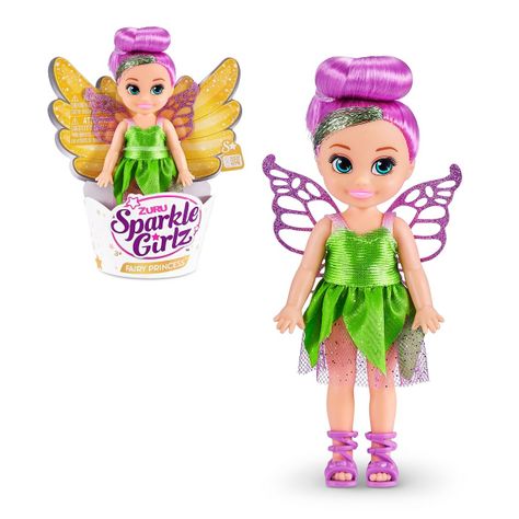 MUÑECA 12 CMS HADA SPARKLE GIRLZ DE ZURU - MORADA-0