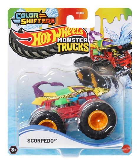 HOT WHEELS MONSTER TRUCKS COLOR SHIFTERS 1:64 - SCORPEDO-0