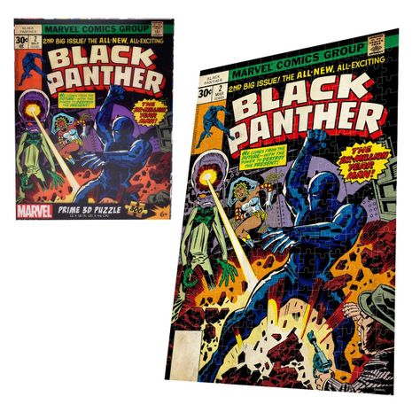 PUZZLE 3D DE 300 PIEZAS MARVEL COMICS VINTAGE -BLACK PANTHER-0