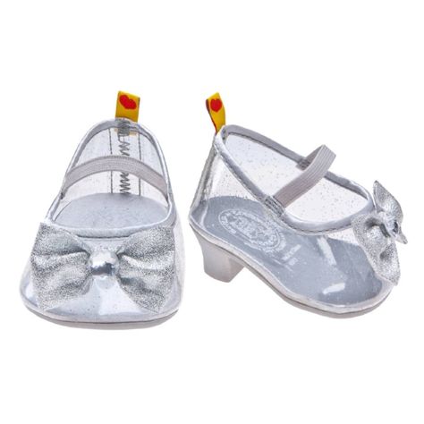 Zapatos Con Taco Plateados Build-A-Bear-0
