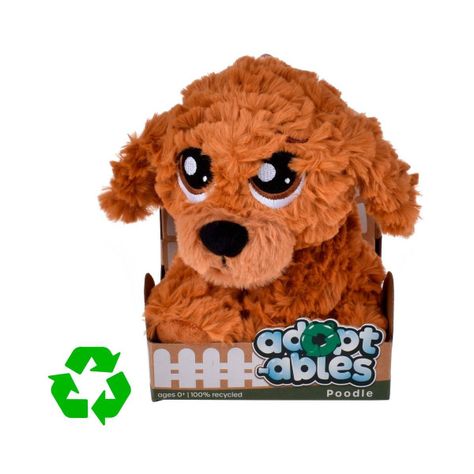 PERRO PELUCHE MATERIAL RECICLADO RESOFTABLES - POODLE-4