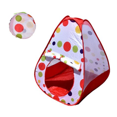 CARPA PIRAMIDE CON LUNARES DE COLORES-0