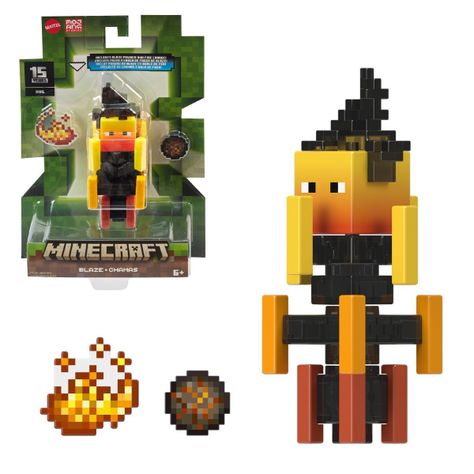 MINECRAFT CORE FIGURA DE 8CM CON CRAFTING  MATTEL - CHAMAS-0