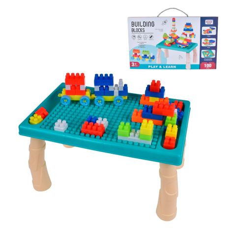 Set De Bloques 100 Piezas Con Mesa-0
