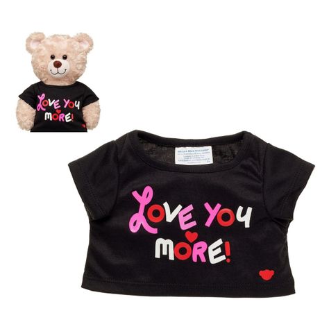 POLERA NEGRA LOVE YOU MORE BUILD-A-BEAR-0