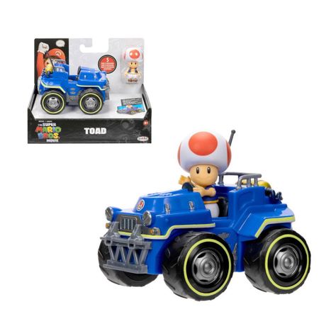 NINTENDO FIGURAS CON VEHICULO SUPER MARIO MOVIE 6CM - TOAD-0