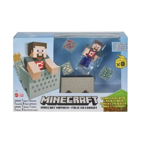 Minecraft Vanilla Core Figura De 8 Cm Con Dinåmica De Coche-6