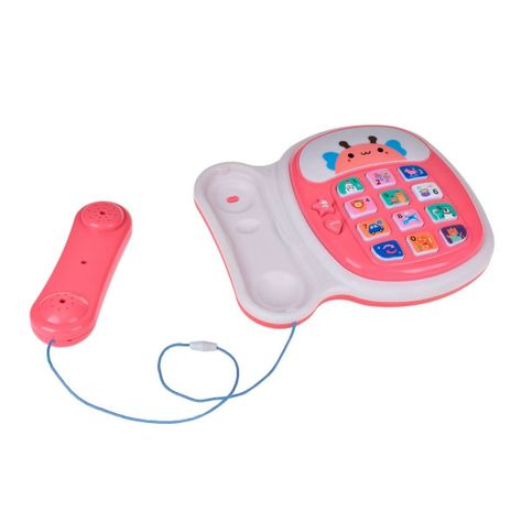 TELEFONO DIDACTICO CON LUCES Y SONIDOS - ROSADO-1
