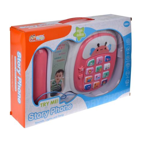 TELEFONO DIDACTICO CON LUCES Y SONIDOS - ROSADO-3
