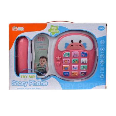 TELEFONO DIDACTICO CON LUCES Y SONIDOS - ROSADO-4