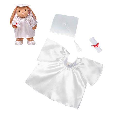 Capa Y Birrete Graduacion Blanco Mas Título Build-A-Bear-0