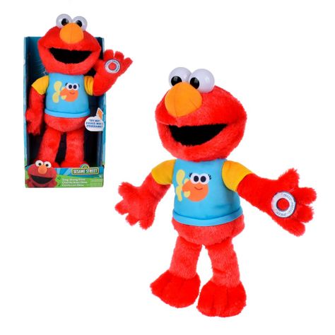 Peluche Musical 33 Cm Plaza Sesamo - Canta Con Elmo-0