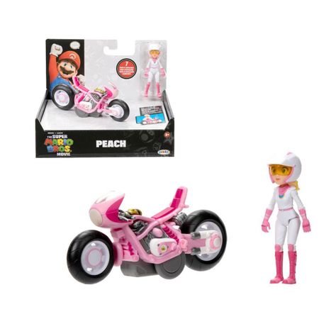 NINTENDO FIGURAS CON VEHICULO SUPER MARIO MOVIE 6CM - PEACH-0