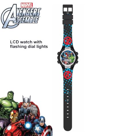 RELOJ AVENGERS LCD PARPADEANTE-1