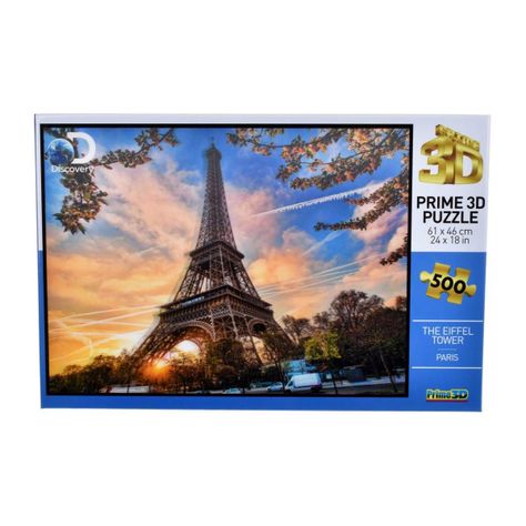 Puzzle 3d De 500 Piezas Discovery - Torre Eiffel-0