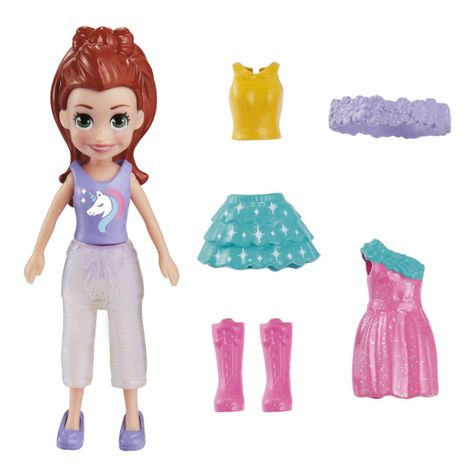 Polly Pocket Pequeño Pack De Moda - Colorina-1
