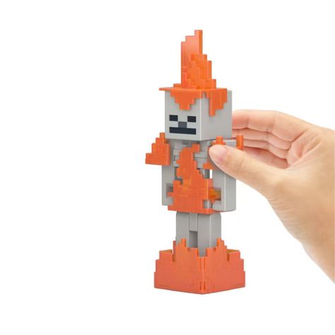 MINECRAFT FIGURA DE 8CM CON CRAFTING  MATTEL - ESQUELETO-1