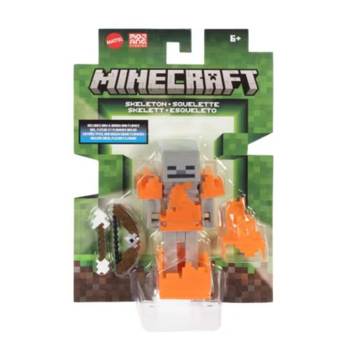 MINECRAFT FIGURA DE 8CM CON CRAFTING  MATTEL - ESQUELETO-2