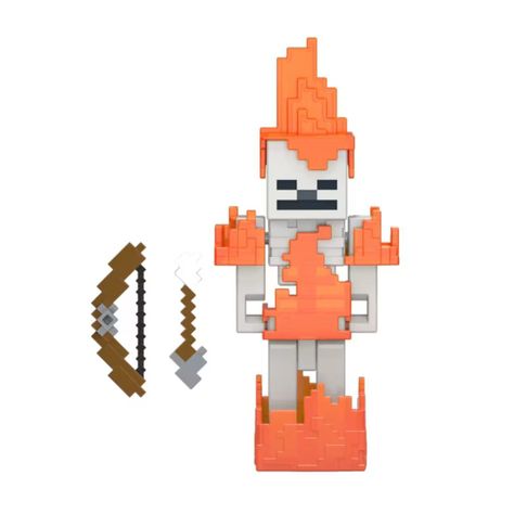 MINECRAFT FIGURA DE 8CM CON CRAFTING  MATTEL - ESQUELETO-3