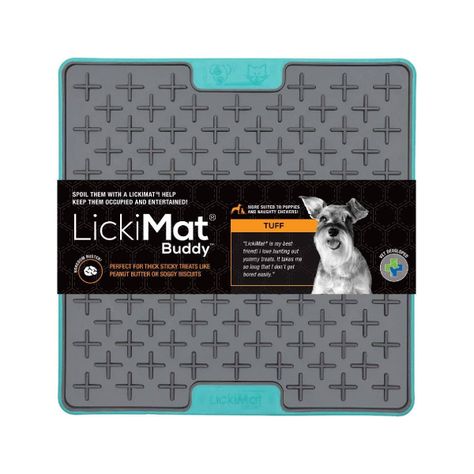 Lickimat Buddy Duro Turquesa Para Perros-1